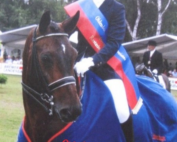 dressage horse Robbiani's Flair (Oldenburg, 1994, from Rohdiamant)